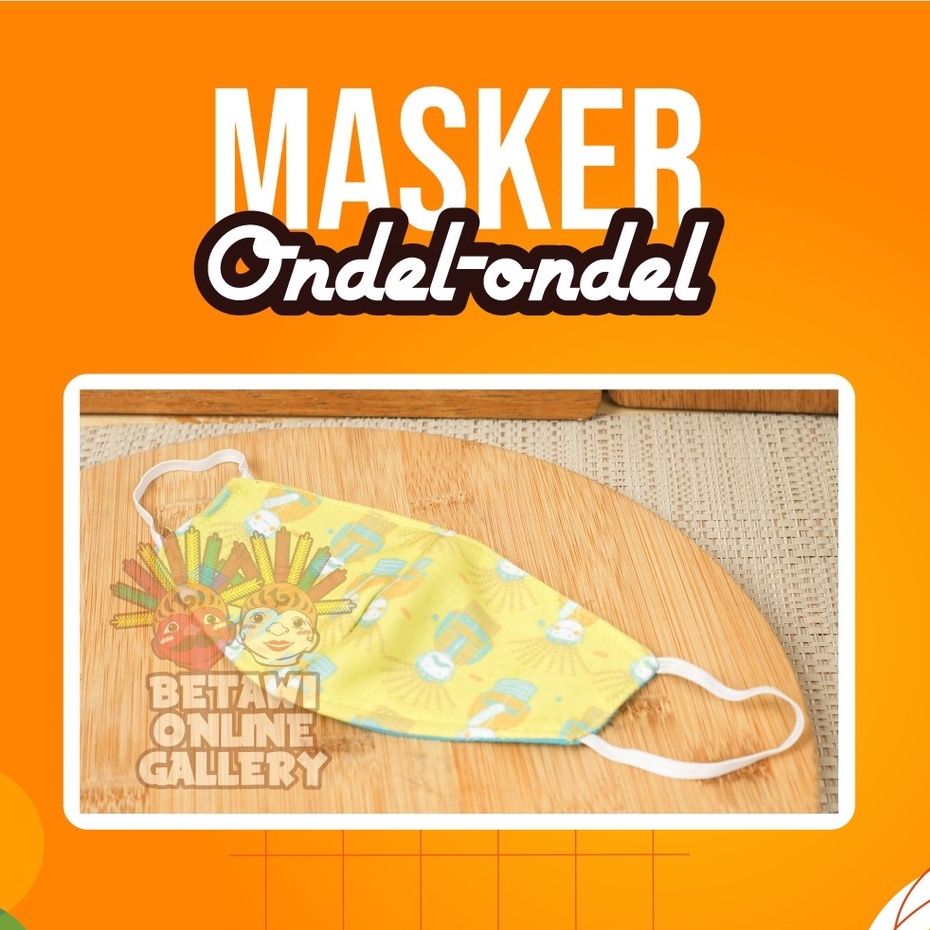 Masker Anak / Masker Ondel - Ondel Anak / Masker Ondel - Ondel