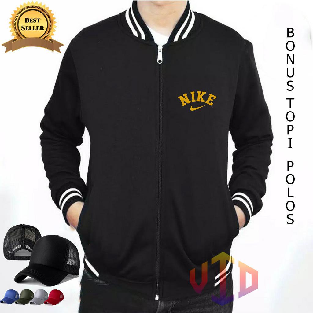 FREE TOPI .... BISSBOLL RESLETING NIKE 0001 MOTIF GOLD+TOPI//Sweatshirt Hoodie Pria/Wanita//Sweater 
