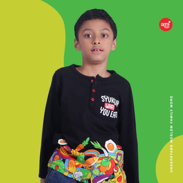 Afrakids Koko Kaos Lengan Panjang
