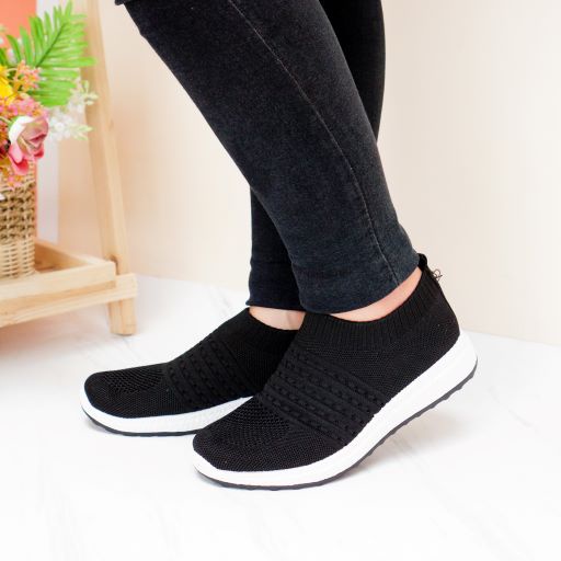 GSW Sepatu Sneakers wanita Flyknit Import wanita Antislip Soft Canvas Slip On sneakers slip on wanita Sepatu sneakers slip on wanita ( TP30 )