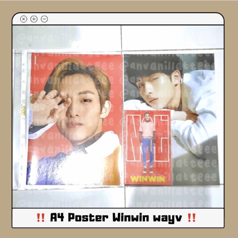 [booked] A4 poster postcard winwin season greeting 2019 pb holiday wayv