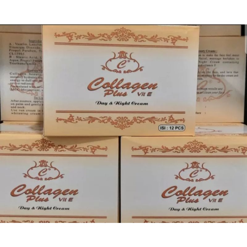 CREAM COLLAGEN ORIGINAL MALAYSIA // CREAM SIANG MALAM COLLAGEN ORIGINAL MALAYSIA (12PCS)