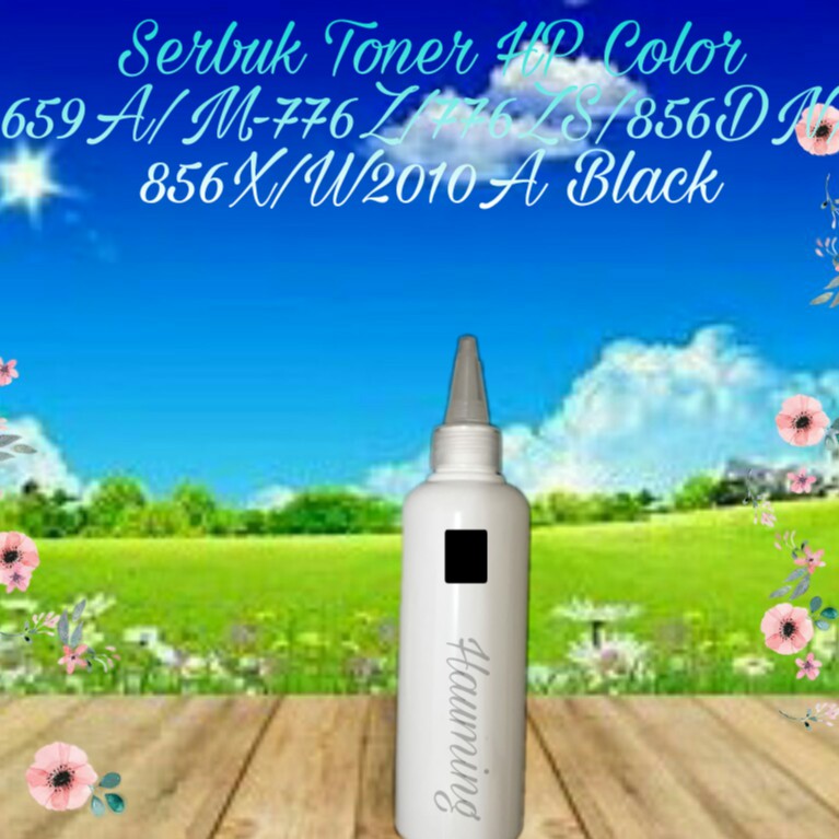 Serbuk Toner Powder Refill Color HP 659A M776 M856 M776ZS M856DN M856X W2010A Black 1x Isi