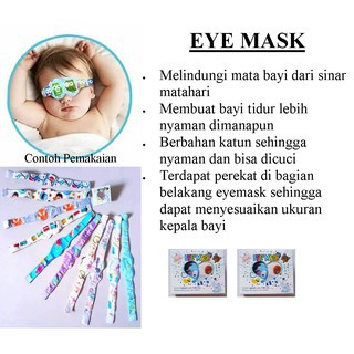 Eye mask bayi premium / Pelindung mata bayi / Kacamata jemur bayi