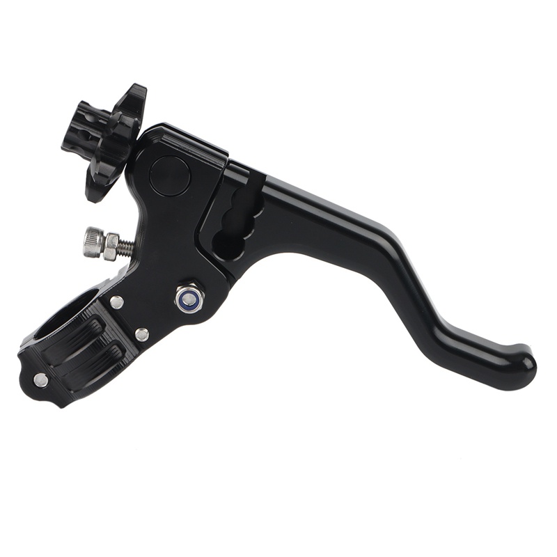 Motorcycle 22mm Stunt Clutch Lever Short Performance Cable Easy Pull Left Lever for Honda Grom SUZUKI RM125(Black)