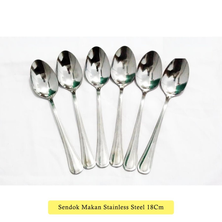 Distributor Sendok Makan Tebal Stainless Steel Tidak Karat Awet Murah Bagus Spoon 0LywjNkiNaJznl