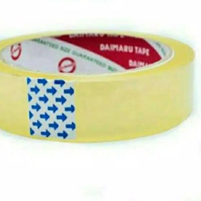 

FUMARU 24mm x 70m 1 inch 1inch isolasi bening sedang 1Pack / 6Pcs ✓