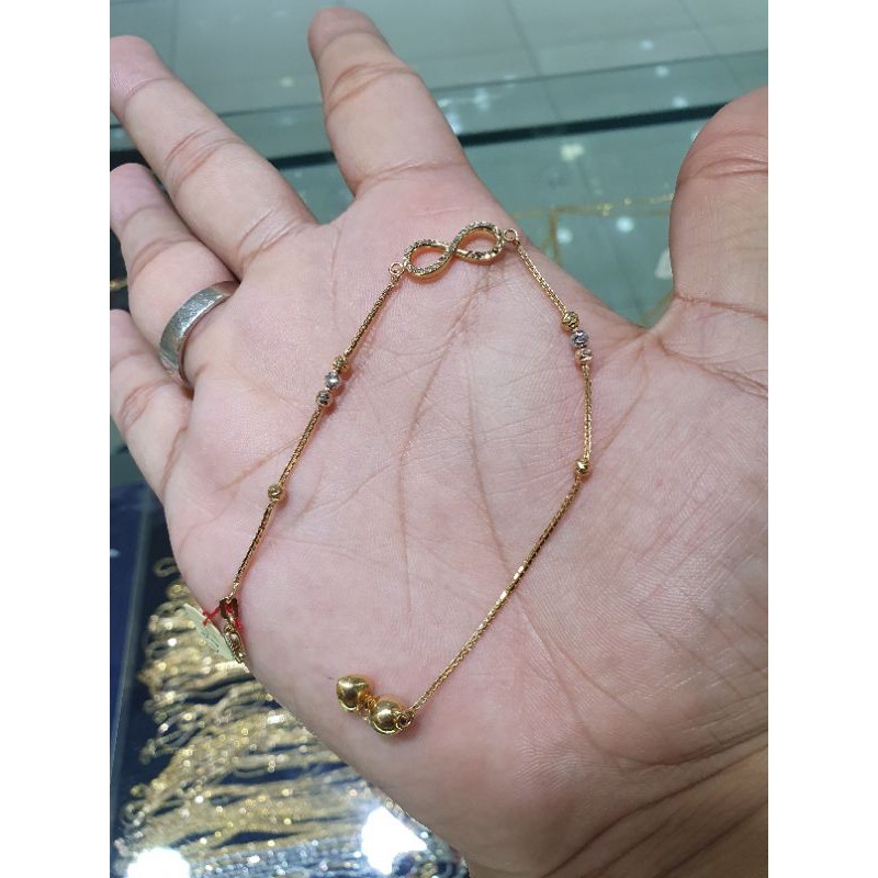 gelang serut emas 700/22k invinite