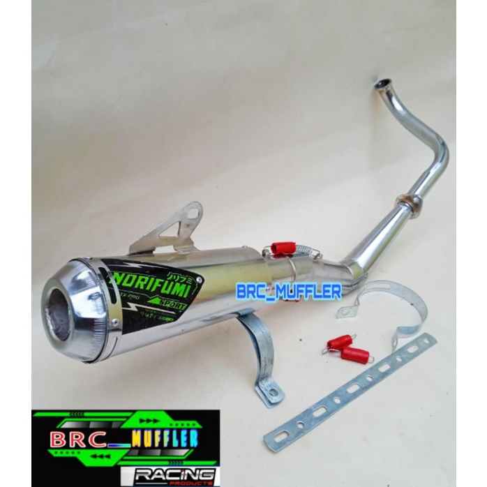 KNALPOT RACING NORIFUMI MATIC SUZUKI SPIN 125, SKYWAVE, SKYDRIVE, HAYATE, NEX KARBU, NEX FI, NEX ||,