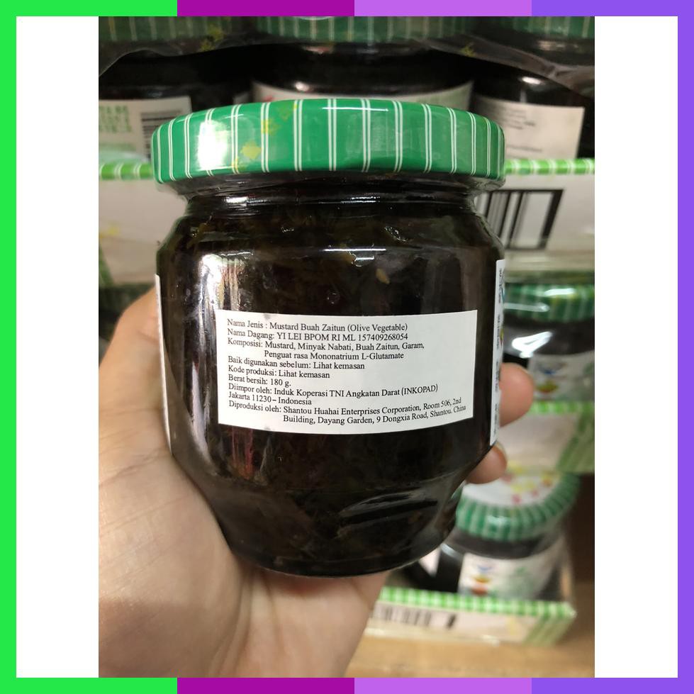 

Mustard Buah Zaitun Olive Vegetable 180 Gram