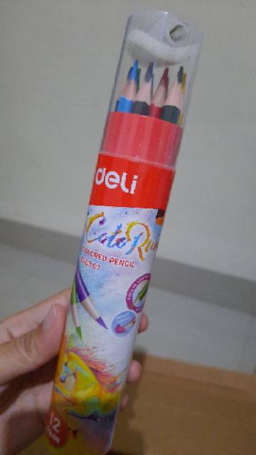 

Deli gunting anak pensil warna buku gambar peralatan sekolah