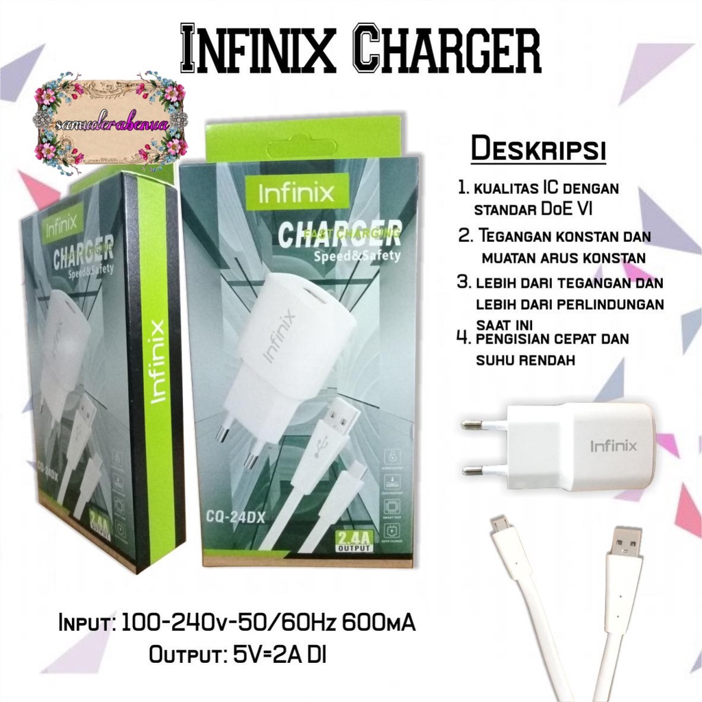 Charger Infinix 9V -2A Original Fast Charging Kabel Micro USB note 7 Note 8 hot 9 8 10 play SB2566