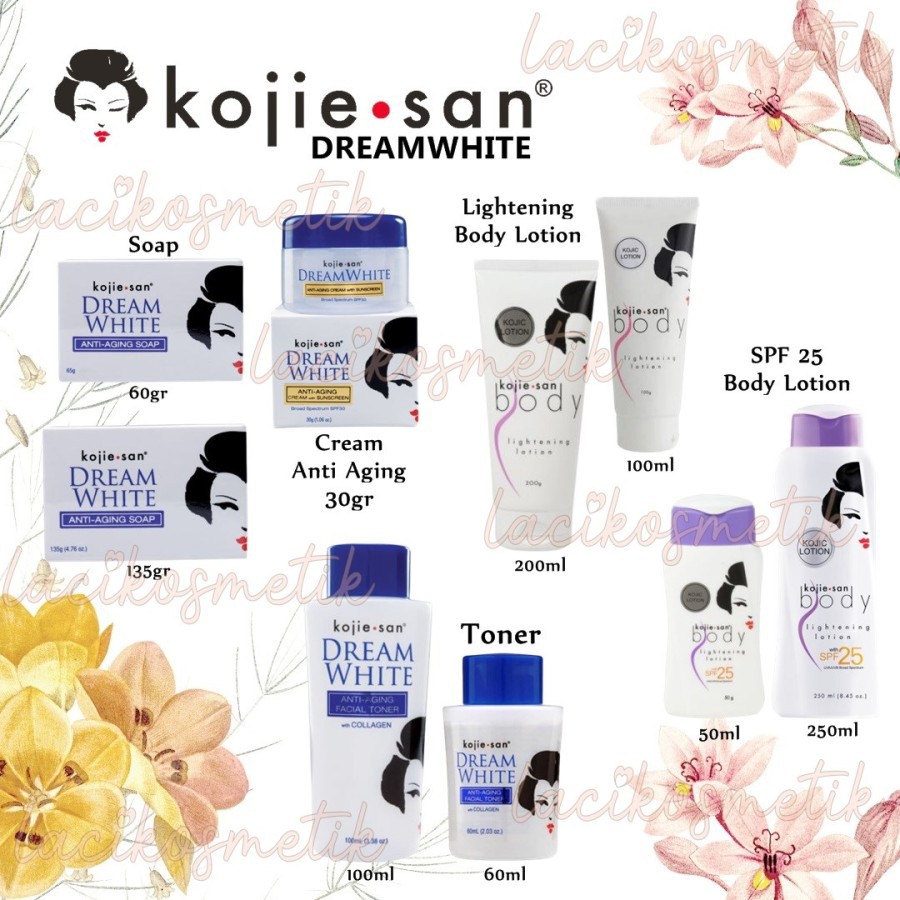 ✨LACIKOSME✨ KOJIE SAN  DREAM WHITE SERIES BPOM - KOJIE SAN ANTI AGING BPOM