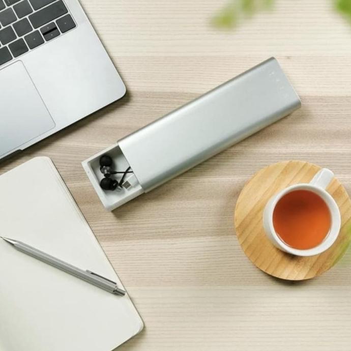 

COD MIIIW METAL STATIONARY BOX ALUMINIUM ALLOY PENCIL BOX HEADSET CASE PEN ( PACKING AMAN )