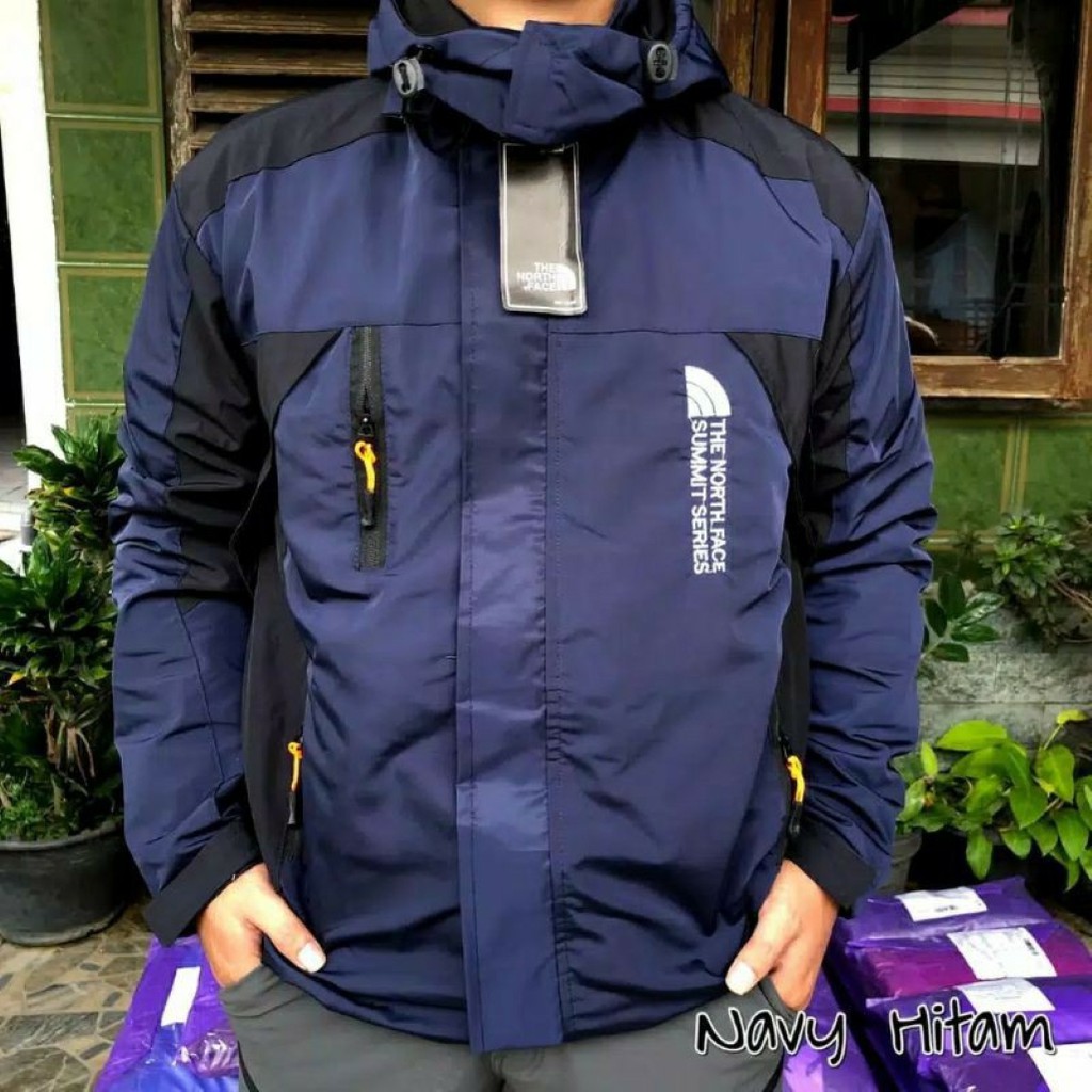 jaket Outdoor TNF Pria Bahan Parasut Anti air