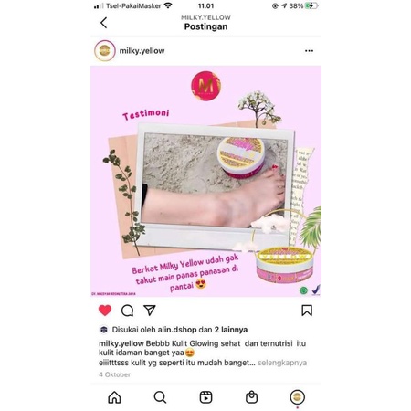 HB MILKY YELLOW /BODY LOTION AMPUH /PEMUTIH BADAN ISI 250 GRAM