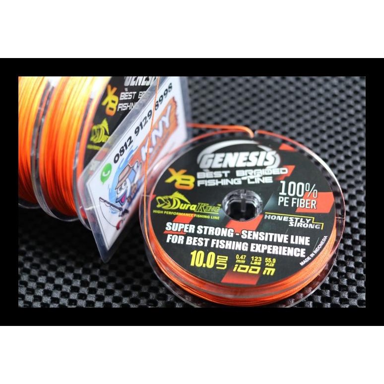 TERBARU BENANG PANCING DURAKING GENESIS PE 10 / 55.9 KG SENAR MANCING IDOLA ALAT PANCING AL1