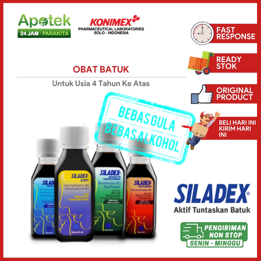 Siladex Sirup Batuk ME/ CC/ Antitussive/ DMP Untuk Anak dan Dewasa