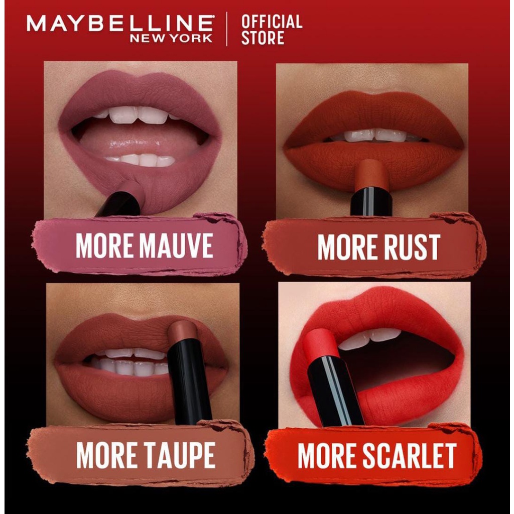 ❤️Glamouroseshop❤️ Maybelline Color Sensational Ultimatte Slim Lipstick - Lipstik Make Up