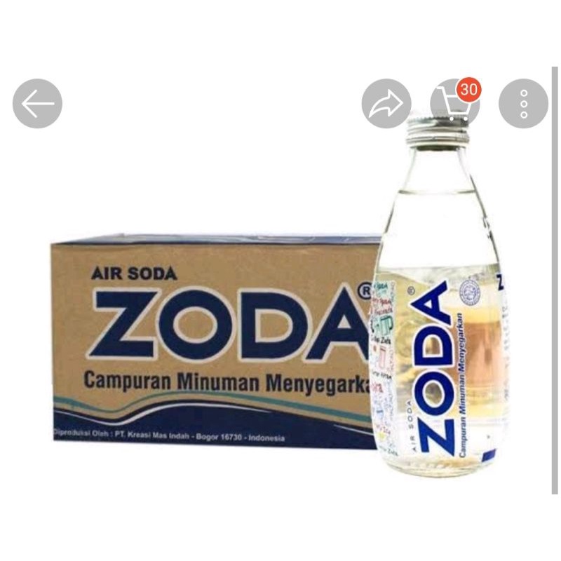 

zoda minuman air soda kemasan 250ml