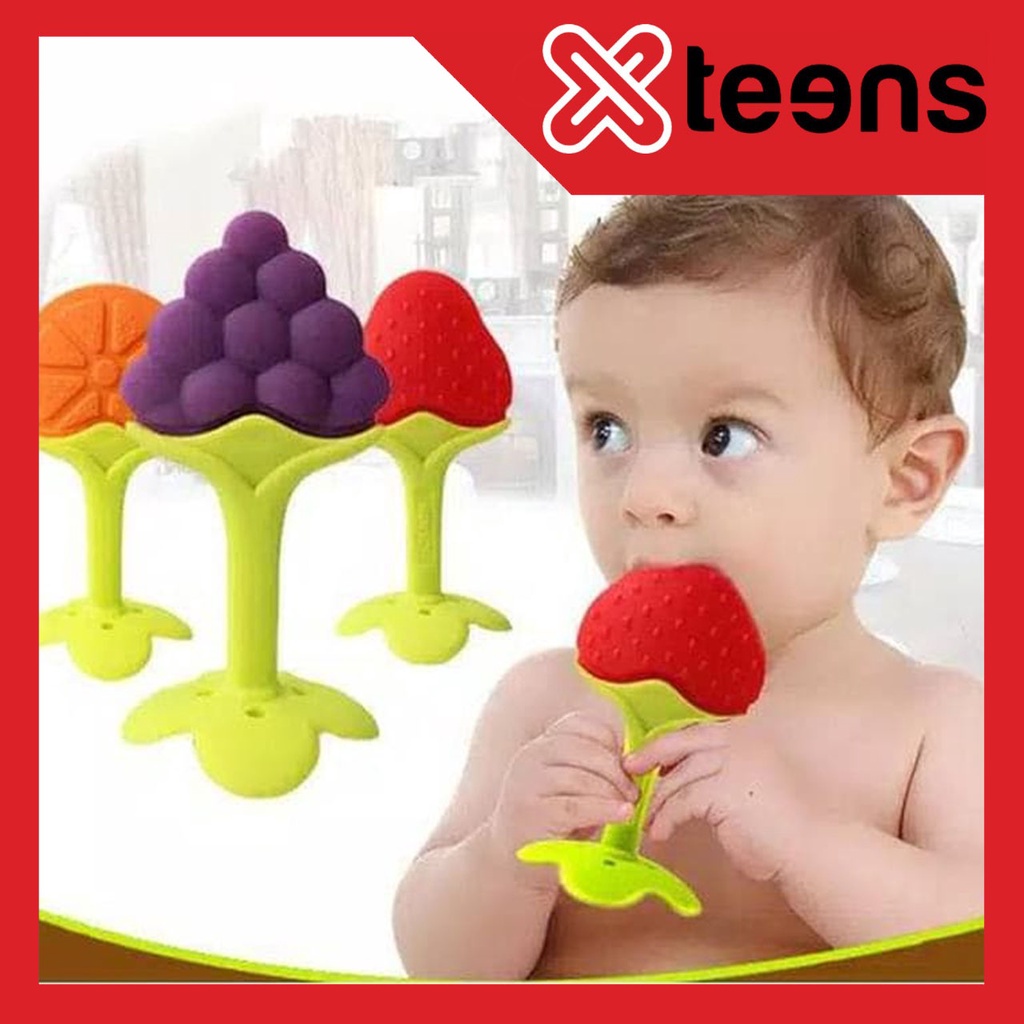 BABY TEETHER BUAH [TANPA PACKINGAN] / GIGITAN BAYI MODEL BUAH /BABY TOOTH TEETHER.