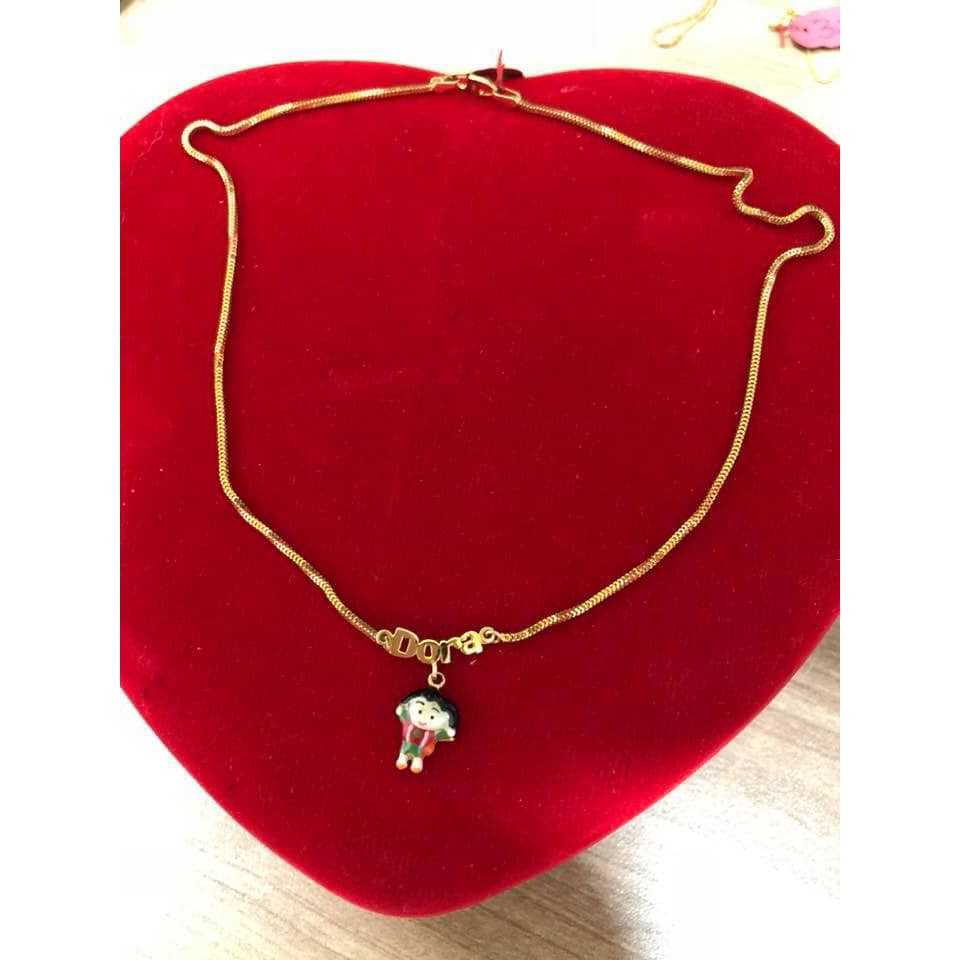 kalung anak rantai milano Dora warna