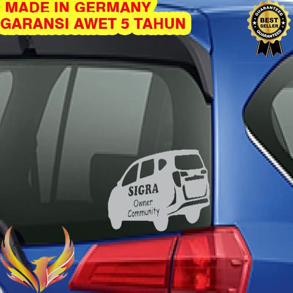 TERMURAH Stiker Sigra Owner Community Daihatsu Mobil Body Kaca Belakang Sticker Phoenix Star