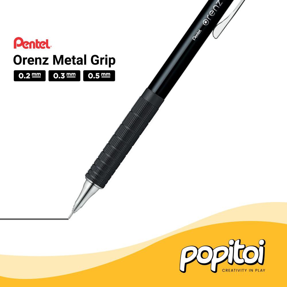 

Pentel Orenz Metal Grip Mechanical Pencil 0.2 0.3 0.5 mm Pensil Mekanik Cetek