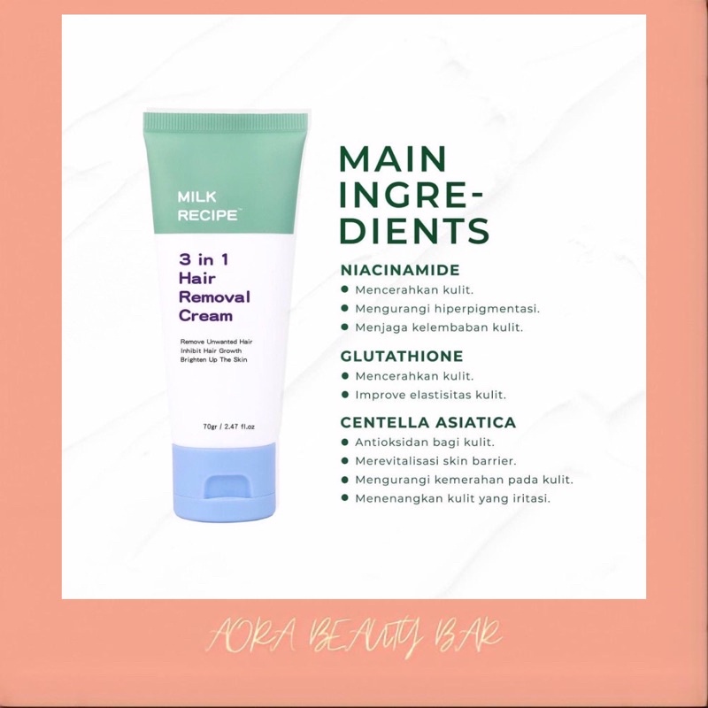 milk recipe 3in1 hair removal cream