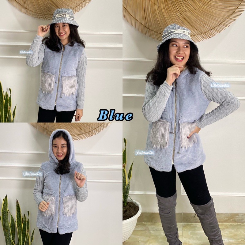 Fur Jacket Woman jaket bulu wanita Alice hangat gunung import korea tebal big size jumbo