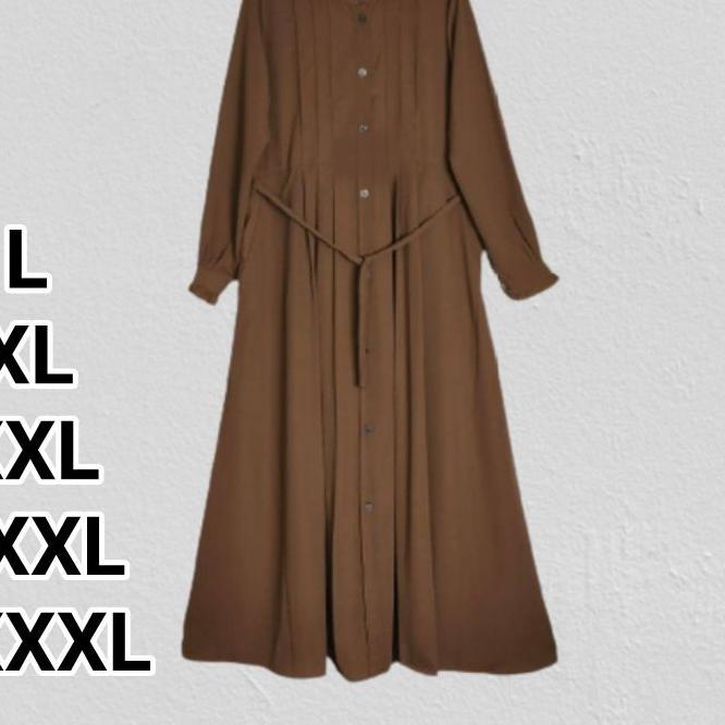 ● Fayha Dress Big Size - Ukuran L XL XXL XXXL 5L - Baju Gamis Jumbo - Bahan Adem ♛
