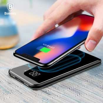 Power Bank | Baseus Qi Wireless Charging 2 Port 2A Power Bank 8000mAh