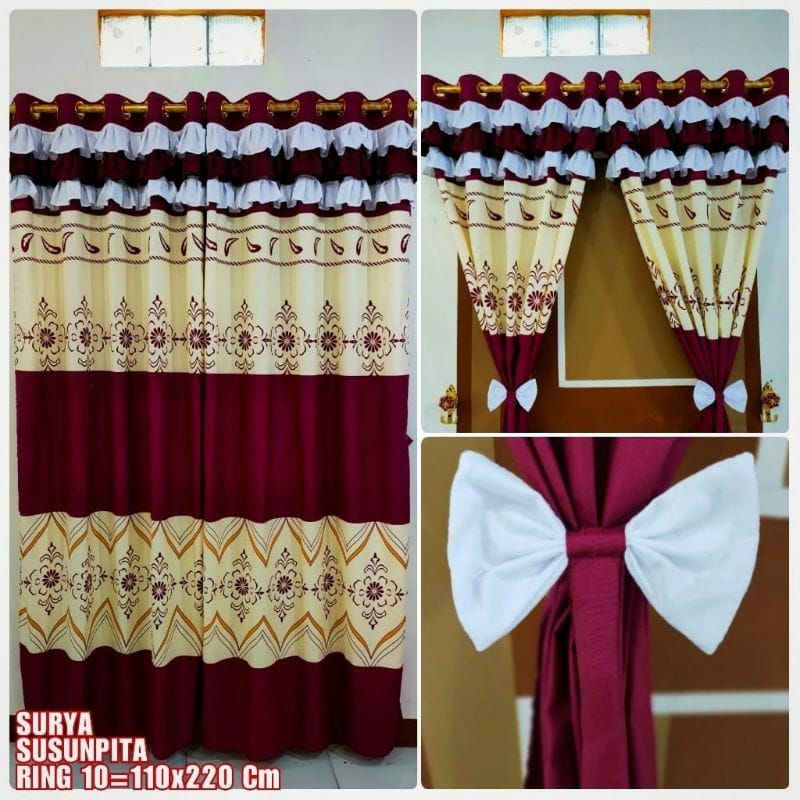 GORDEN RUMBAI SUSUN PITA SEMOKRING 10 MOTIF SURYA