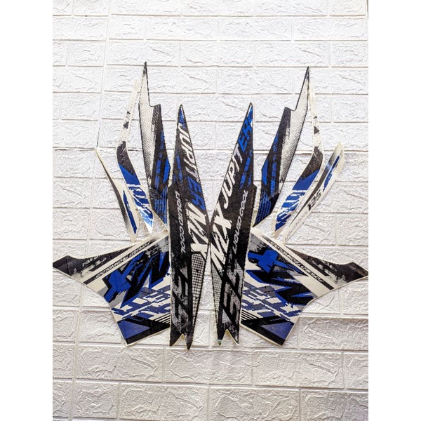 Striping yamaha jupiter mx 135 new asli ori biru putih hitam hijau