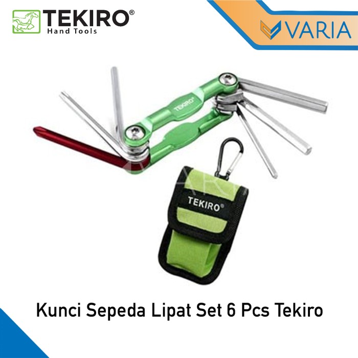 Kunci Sepeda Lipat Bike Toolkit Set 6 Pcs Tekiro WR-BK0317