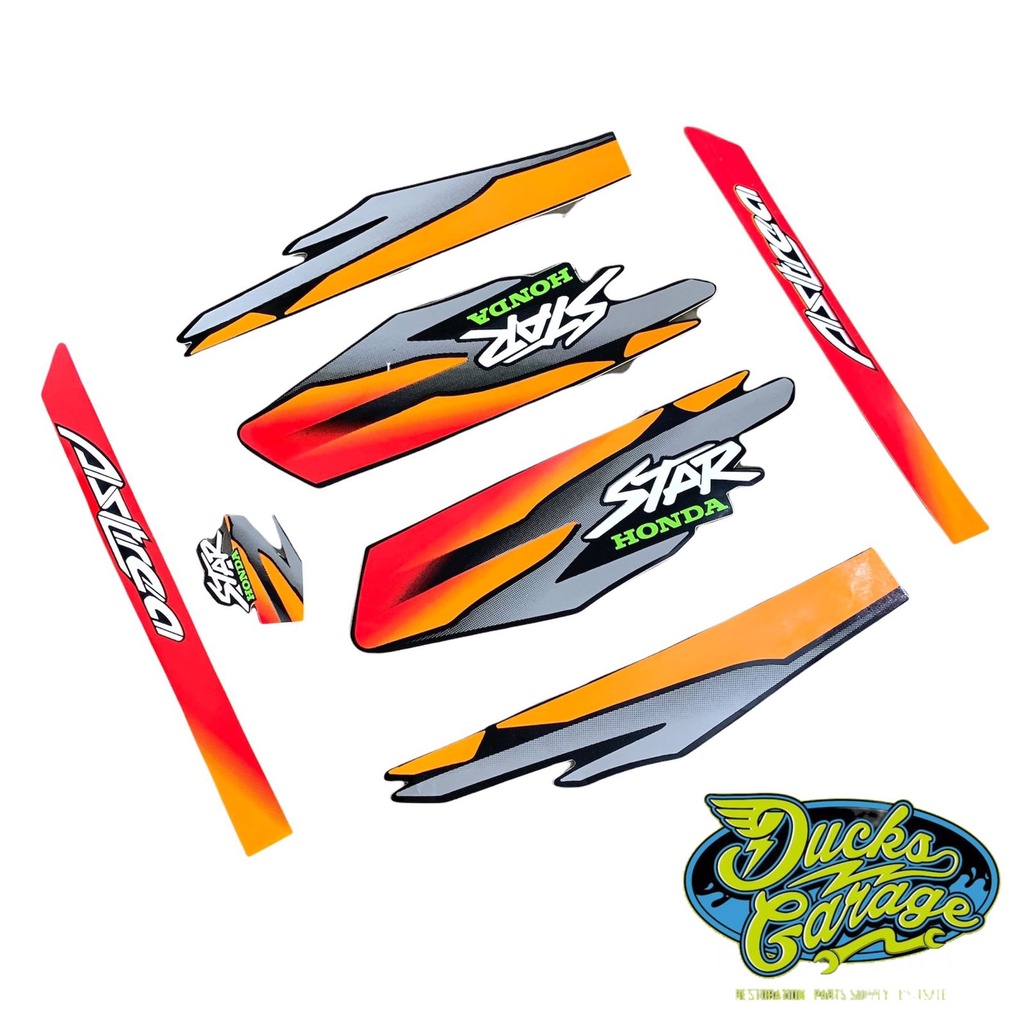 striping sticker stiker list body honda astrea star good quality