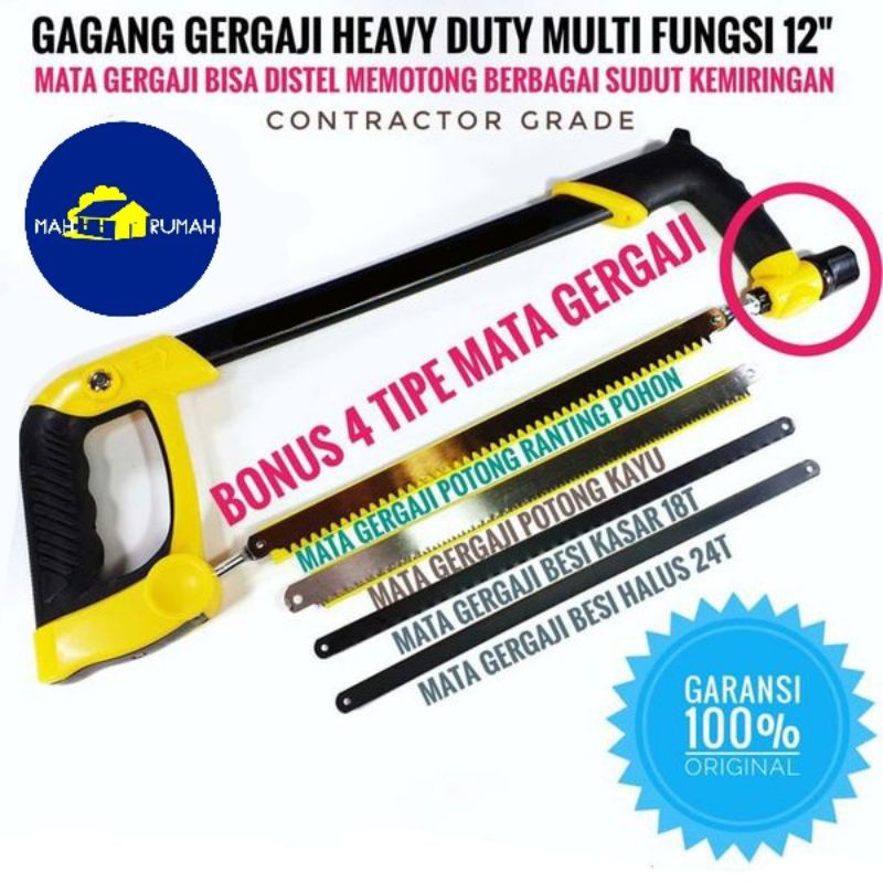 Gagang Graji GERGAJI MULTIFUNGSI Magic Saw Kayu Besi 3in1 12inch 12&quot; - MAXI