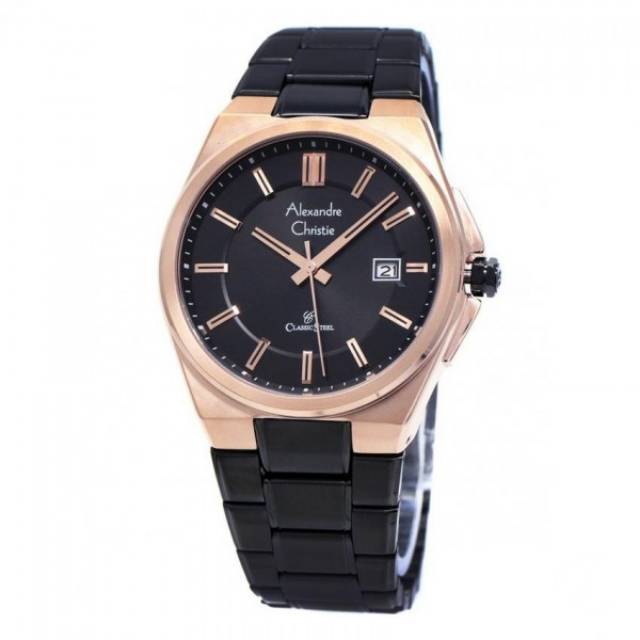 ALEXANDRE CHRISTIE PRIA CLASSIC AC 8506 MD ORIGINAL ( BLACK ROSEGOLD )