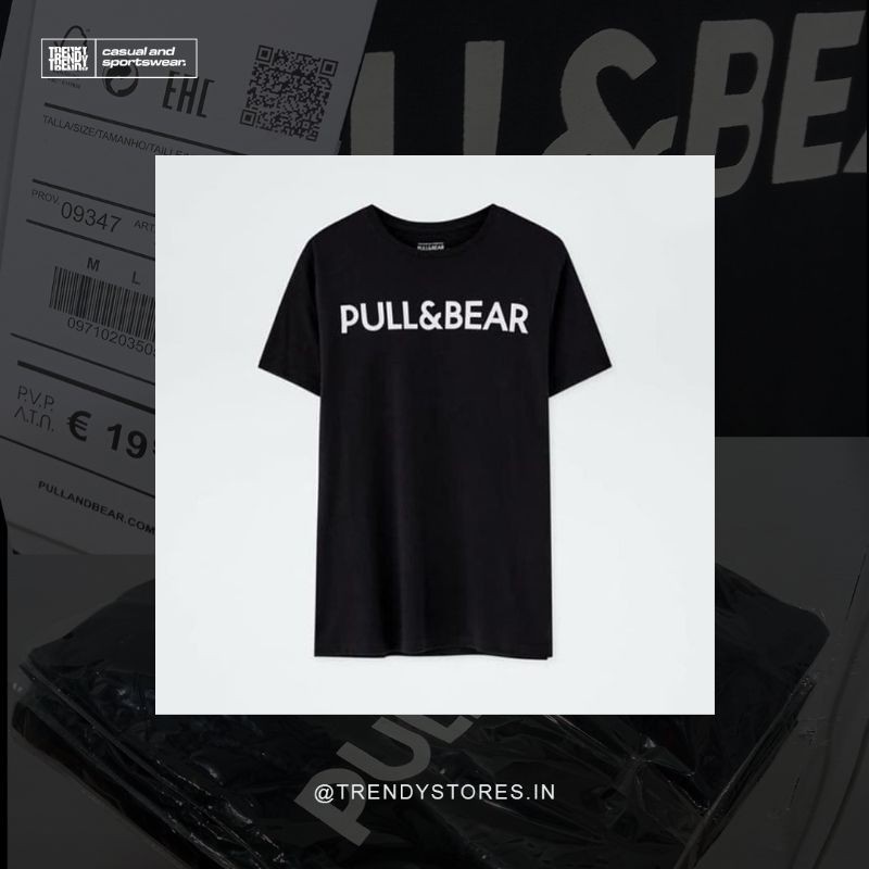 Pull and Bear - Tshirt (Black) - 100% Brand New.