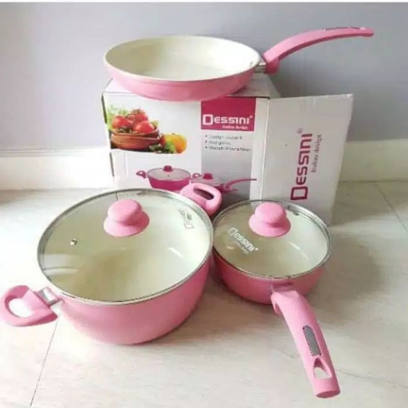 Royalta Fry Pan 5Pcs Set.Bahan Keramik Kualitas Terbaik.Baru