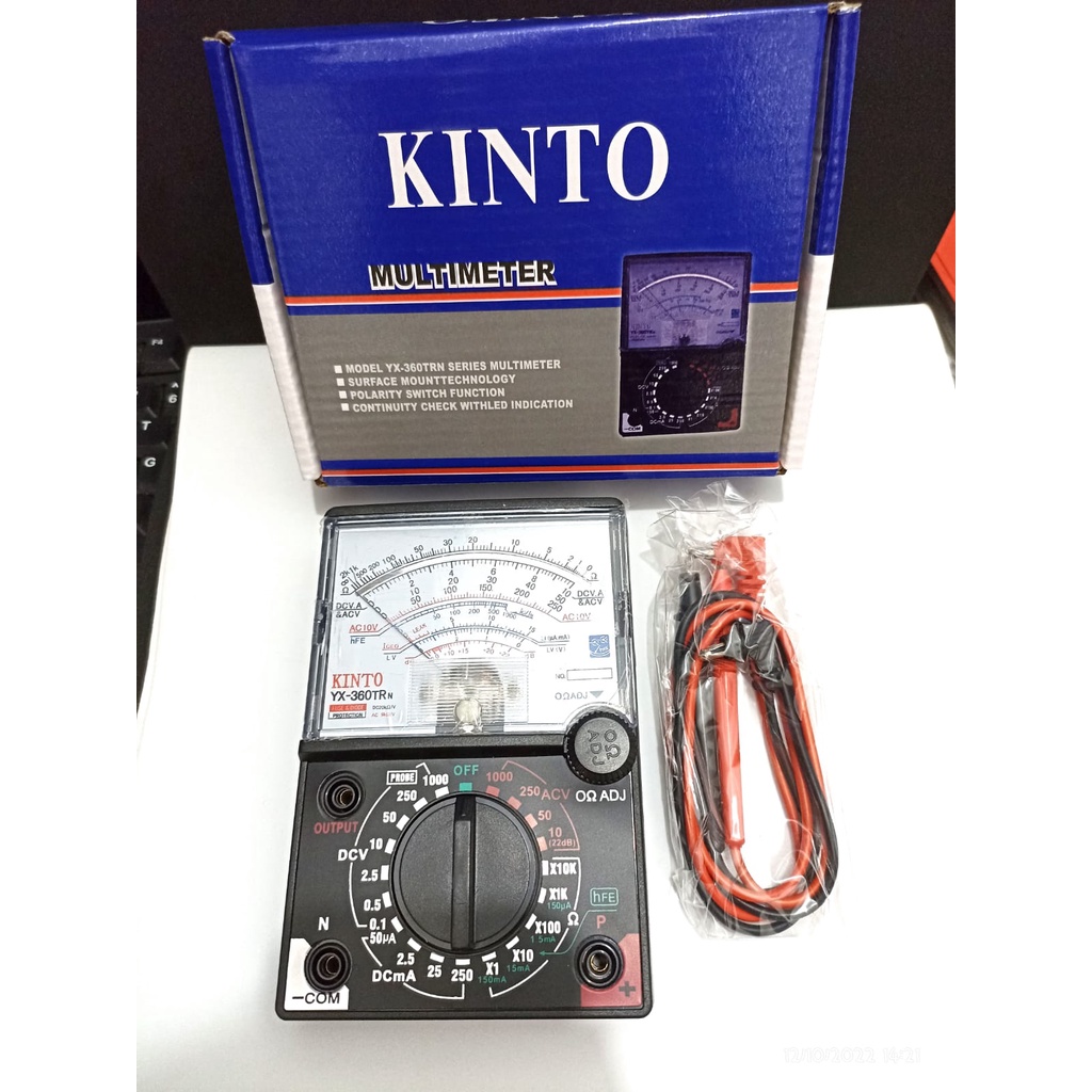 MULTI TESTER Analog KINTO YX 360 TRN MULTIMETER LED INDICATION Alat Ukur Tegangan