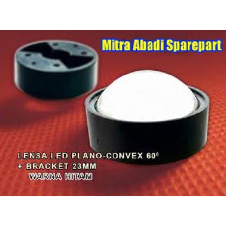 Ing Lensa Led Plano-Convex 60 Derajat + Bracket Hitam