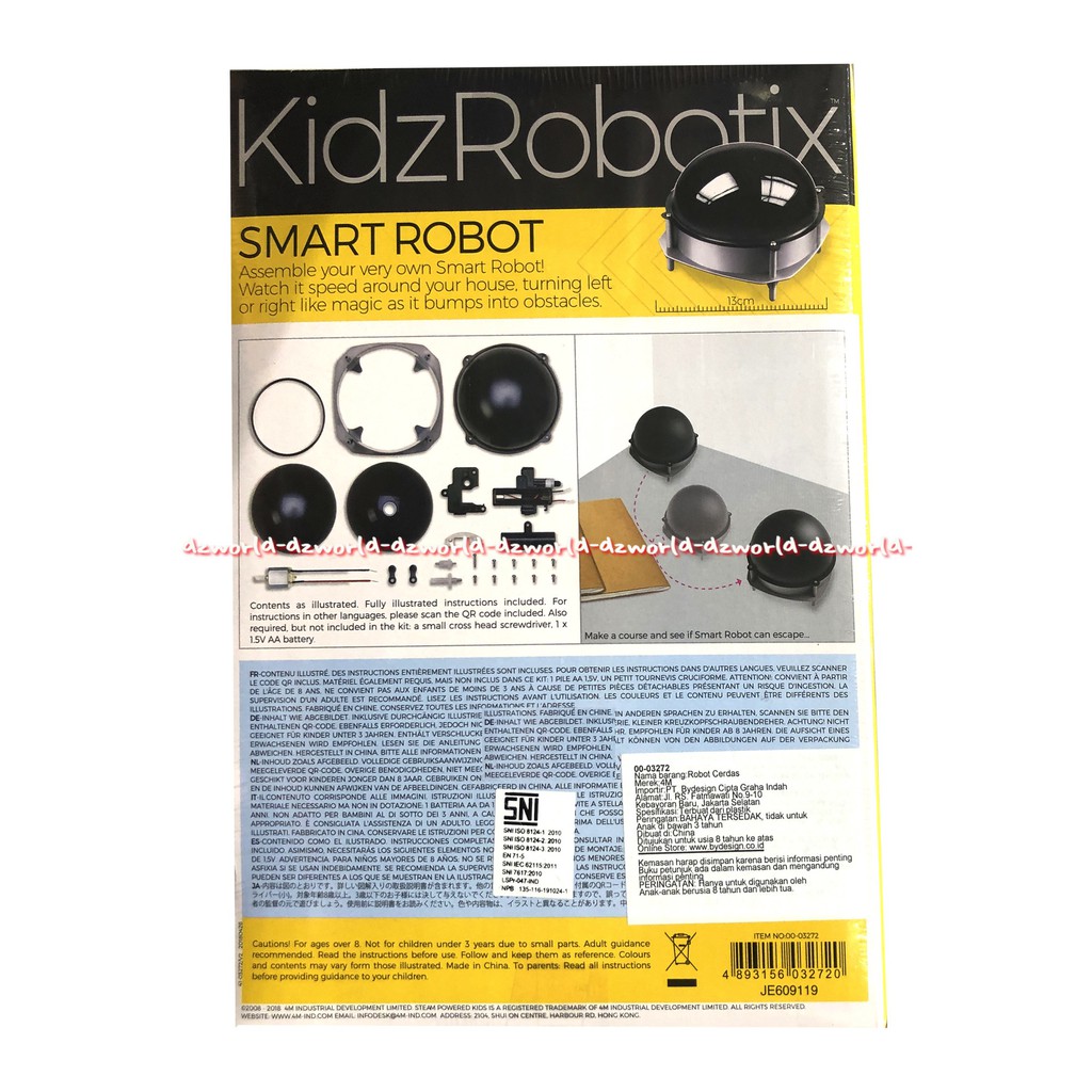 4M Smart Robot Fun Mechanics Kit Mainan Membuat dan Merakit Robot