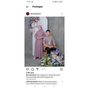 PO (KIRIM STLH LEBARAN) NABELLA DRESS DAN KOKO BY BBCCOLLECTIONS
