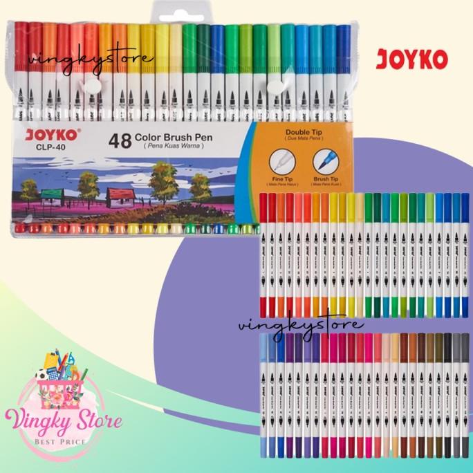 

Color Brush Pen / Pena Kuas Warna CLP-40 48 Warna Joyko