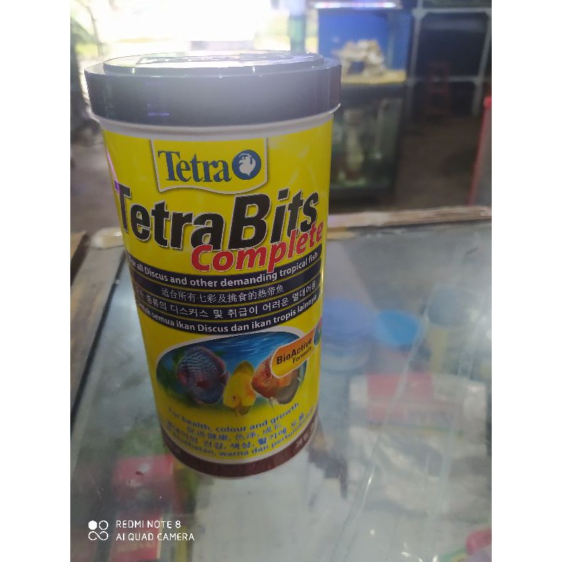Makanan Ikan Hias Discus Tetra Bits Complete 300 Gram TetraBits