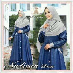 NADIRAN GLAMOUR (EP) BAJU MAXI DRESS MUSLIM BUSUI WANITA DEWASA MURAH GAMIS KEKINIAN GROSIR MODERN