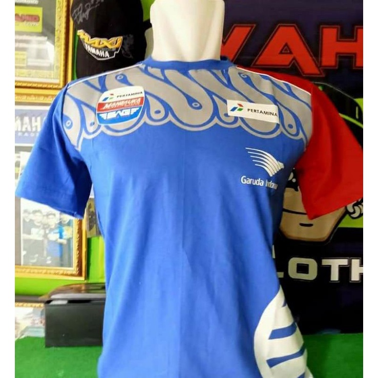 kaos motogp tshirt mandalika team pertamina srt