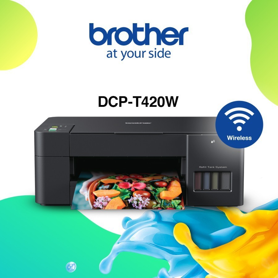 Как подключить принтер к wifi brother dcp t420w