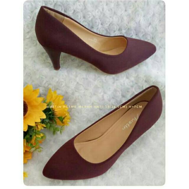 SEPATU PANTOFEL HEELS AUSTIN SIMPLE BARNDED MATAHARI SALE